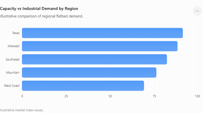 Capacity vs Industrial Demand by Region