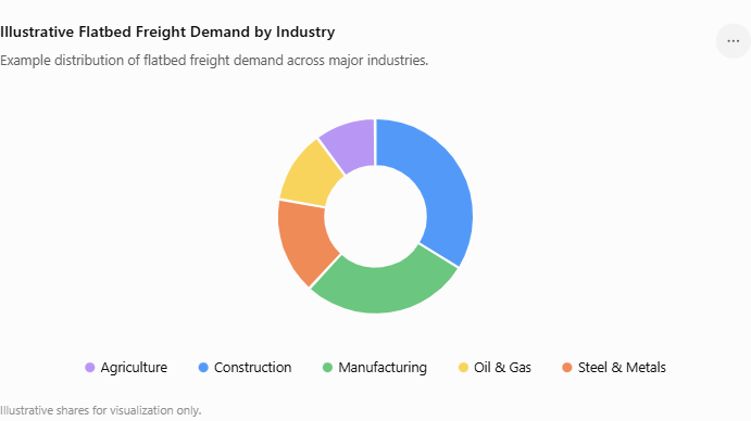 Illustrative Flatbed Freight Demand by Industry